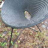 Fauteuil de jardin tressage naturelle