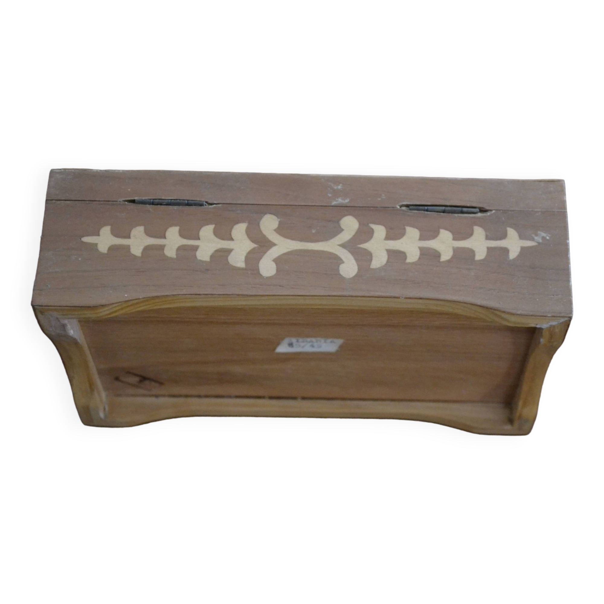 Marquetry wooden box