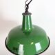 Industrial Green Enamel Factory Pendant Lamp from Revo, 1950s