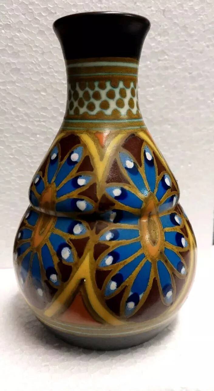 Vase ceramic ralibe plazuid gouda holland, art deco 1920 1930