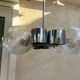 Chrome chandelier Space age 70s