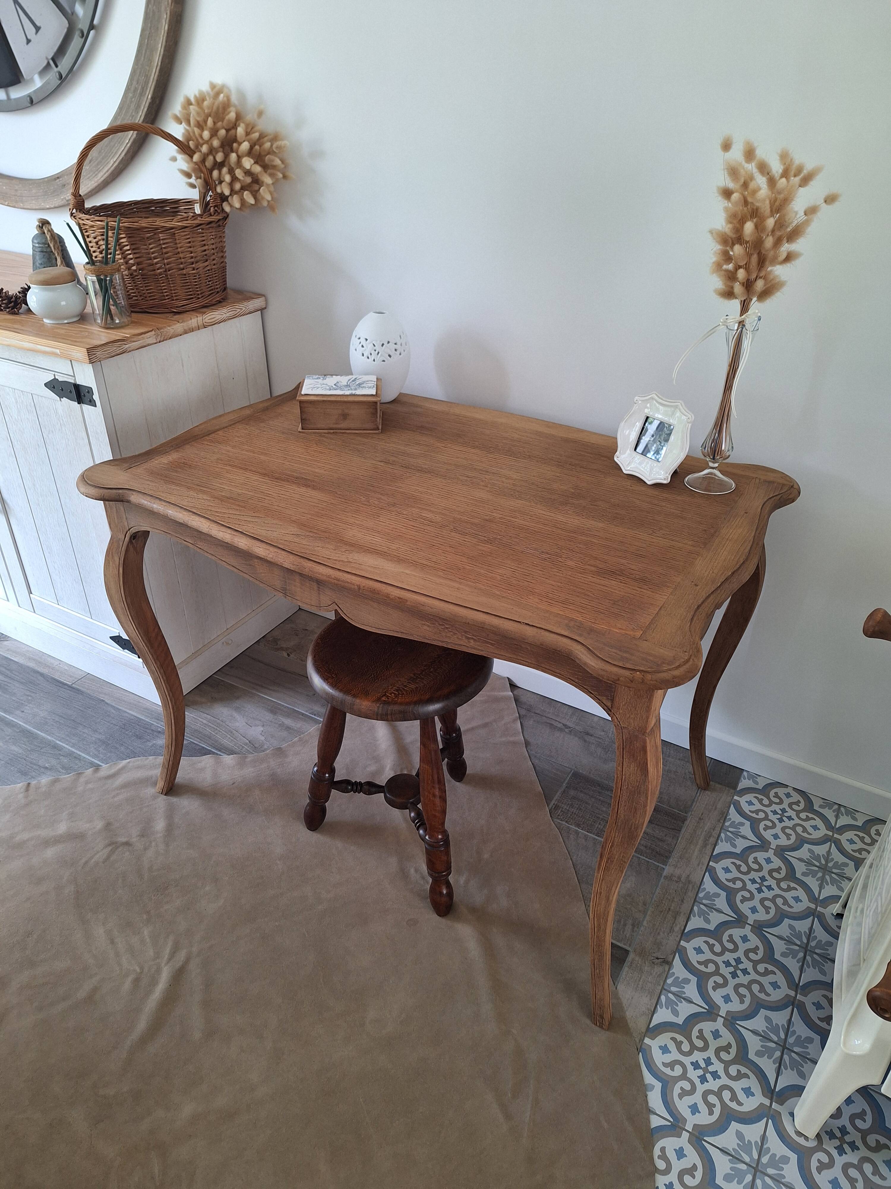 Solid oak desk / console / side table