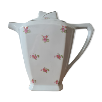 Cafetière Art Déco en porcelaine