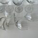 15 antique glasses mismatched
