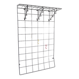 Metal wall coat rack in string design