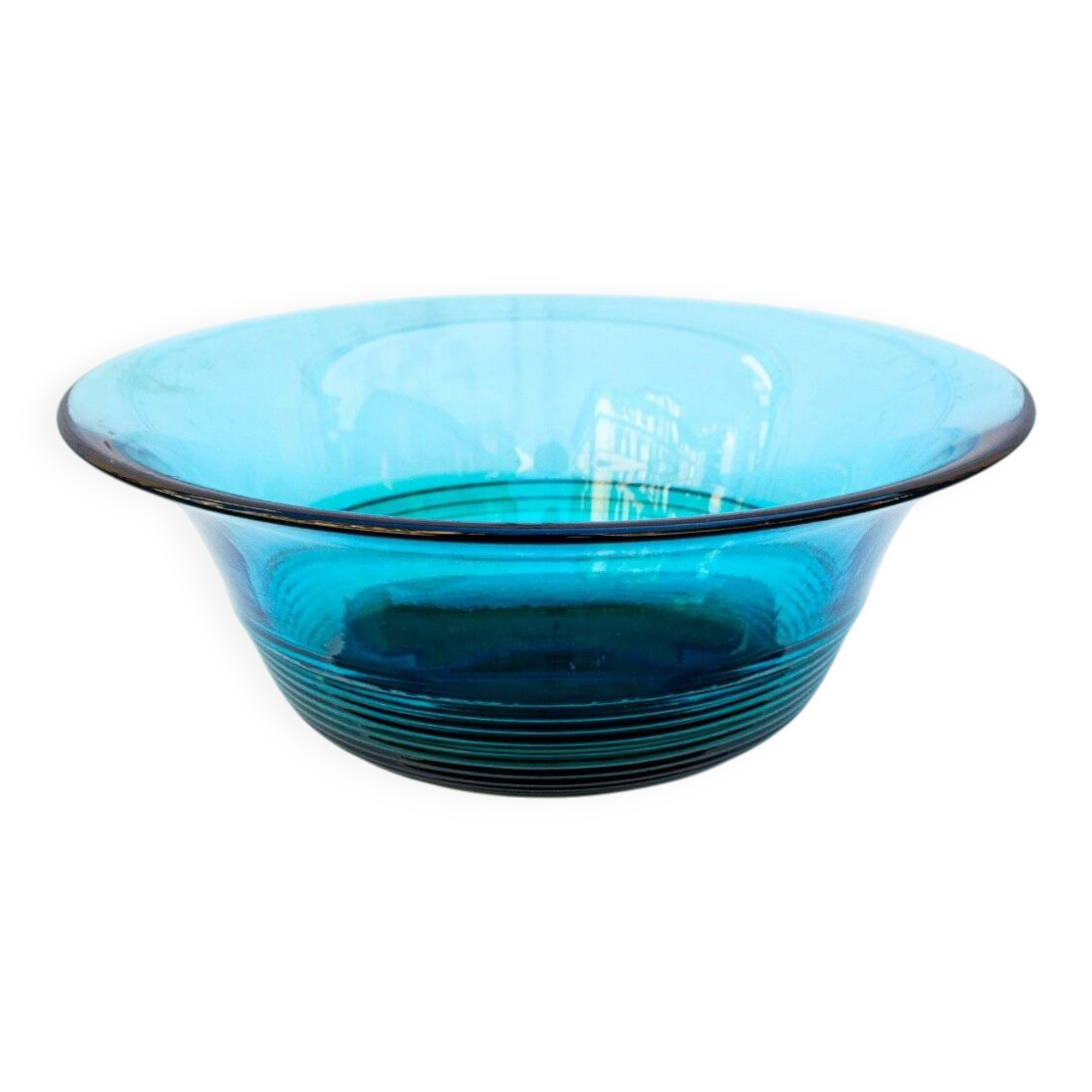 Vase centre de table en verre de Murano par VeArt, années 80