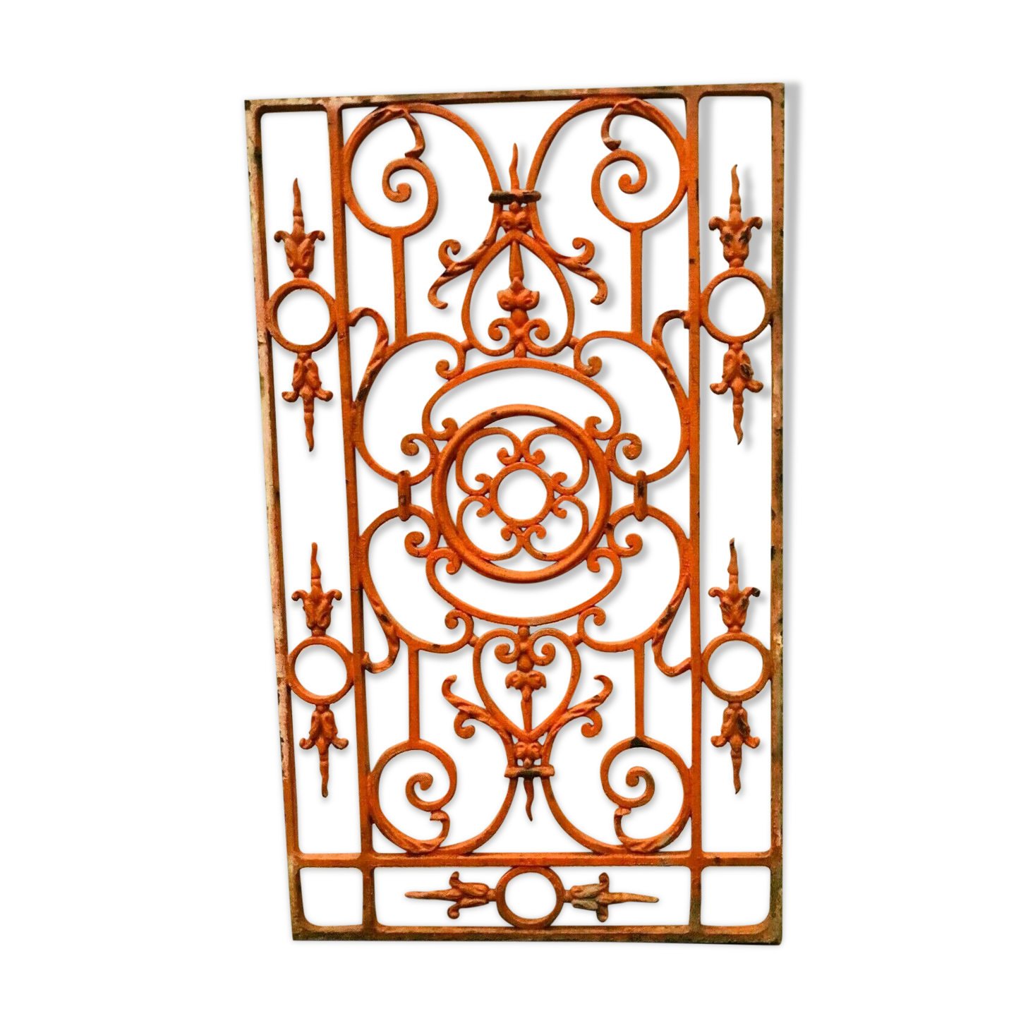 Wrought iron decoration grid XX century