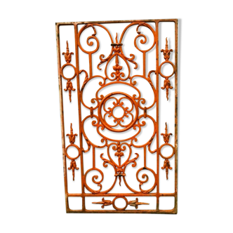 Wrought iron decoration grid XX century