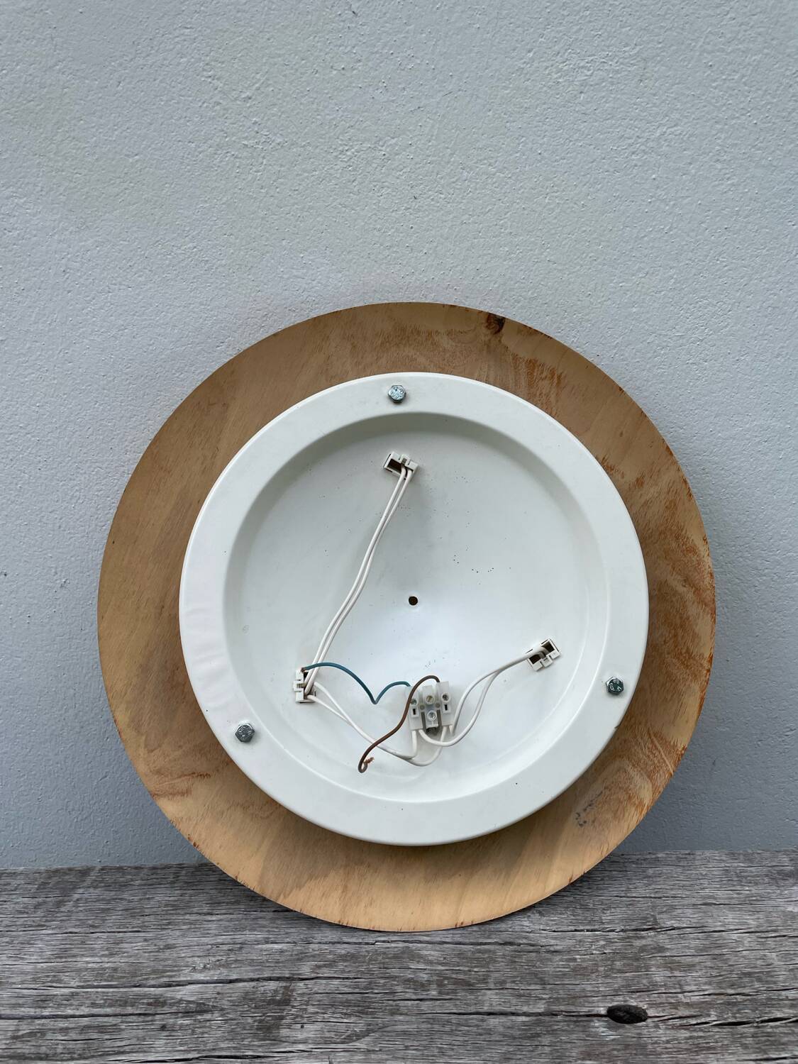 Vintage IKEA wooden ceiling light