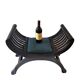 Tabouret Curule Vintage avec Assise Retapissée
