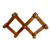Wooden coat rack
