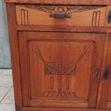 Art Deco period carved oak sideboard