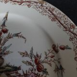 Ironstone plate by Keller and Guérin in Lunéville, late 19th century