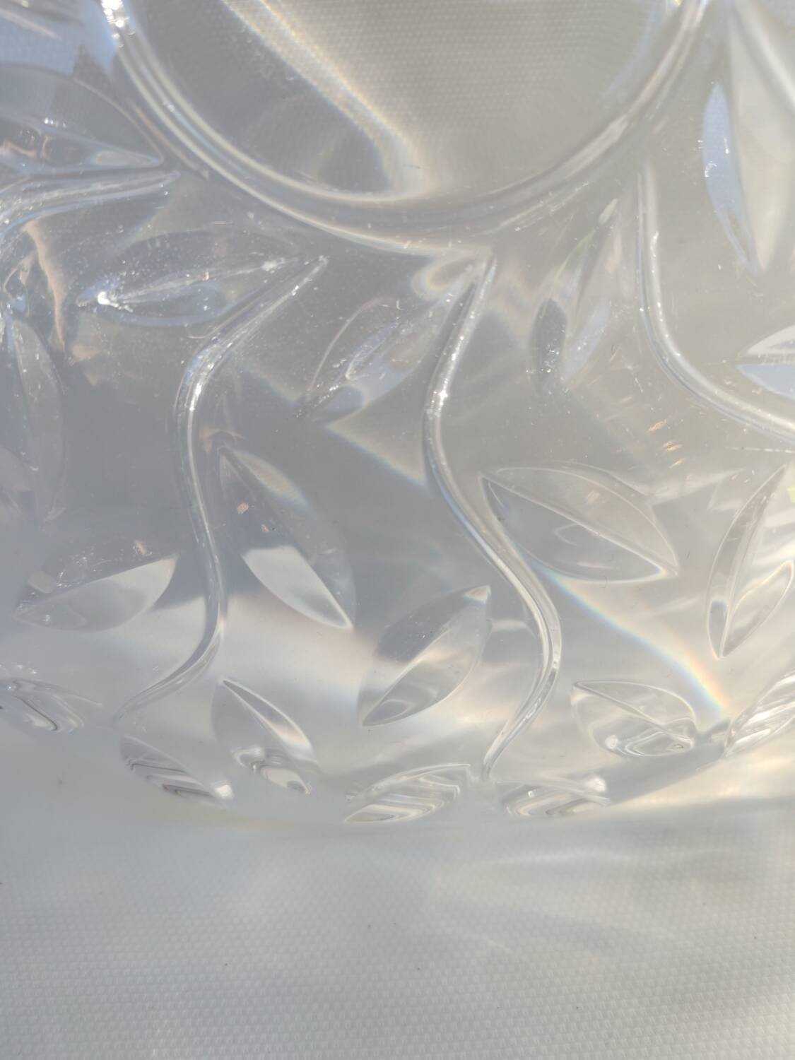 Lancel Paris crystal dish. 1980s.