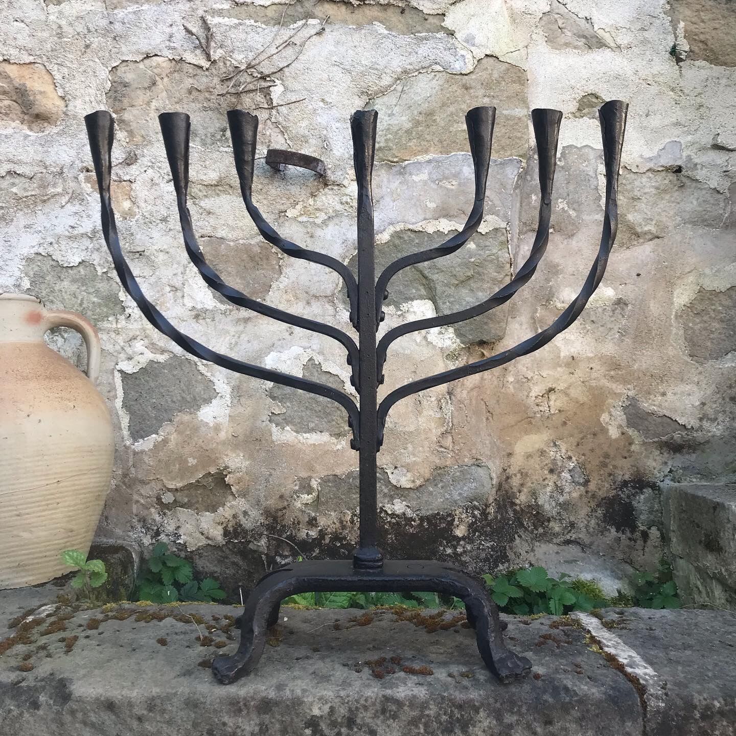 Wrought iron candelabra
