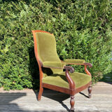 Fauteuil Voltaire vert