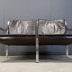 Leather sofa by Preben Fabricius and Jorgen Kastholm for Walter Knoll