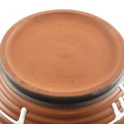 1950s Ceramic Vase with Brown & Black Drip Glaze