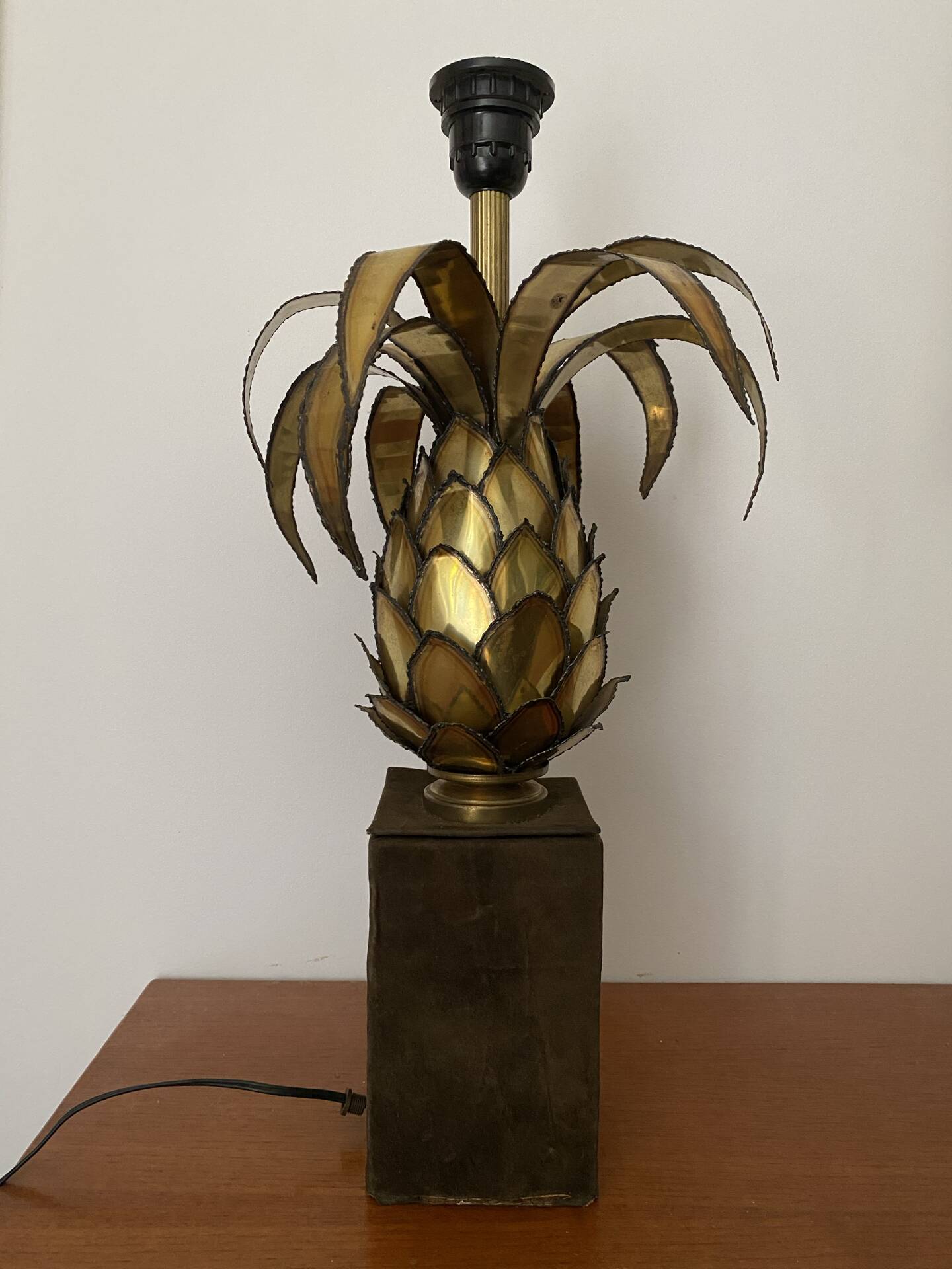 Vintage Pineapple Lamp Maison Jansen