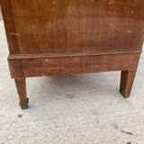Louis XVI imperial display case with crosspieces and marquetry 110cm