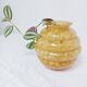 Clichy glass round vase