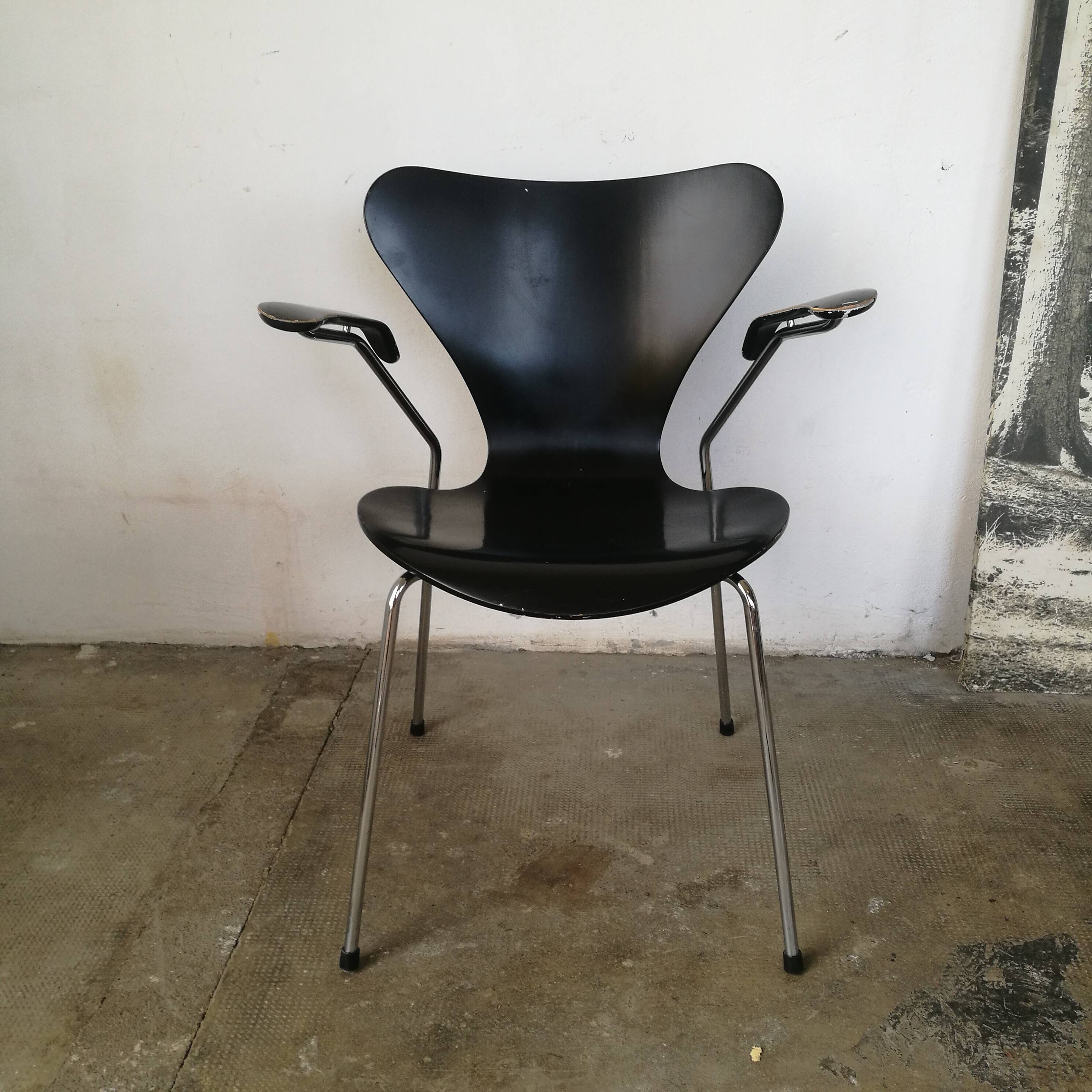 Fauteuil butterfly par Arne Jacobsen pour Fritz Hansen , serie7
