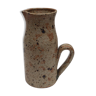 Sandstone pitcher around the years 1960-1970 color brown beige speckled dimension: H-24,5 - L-17 cm-