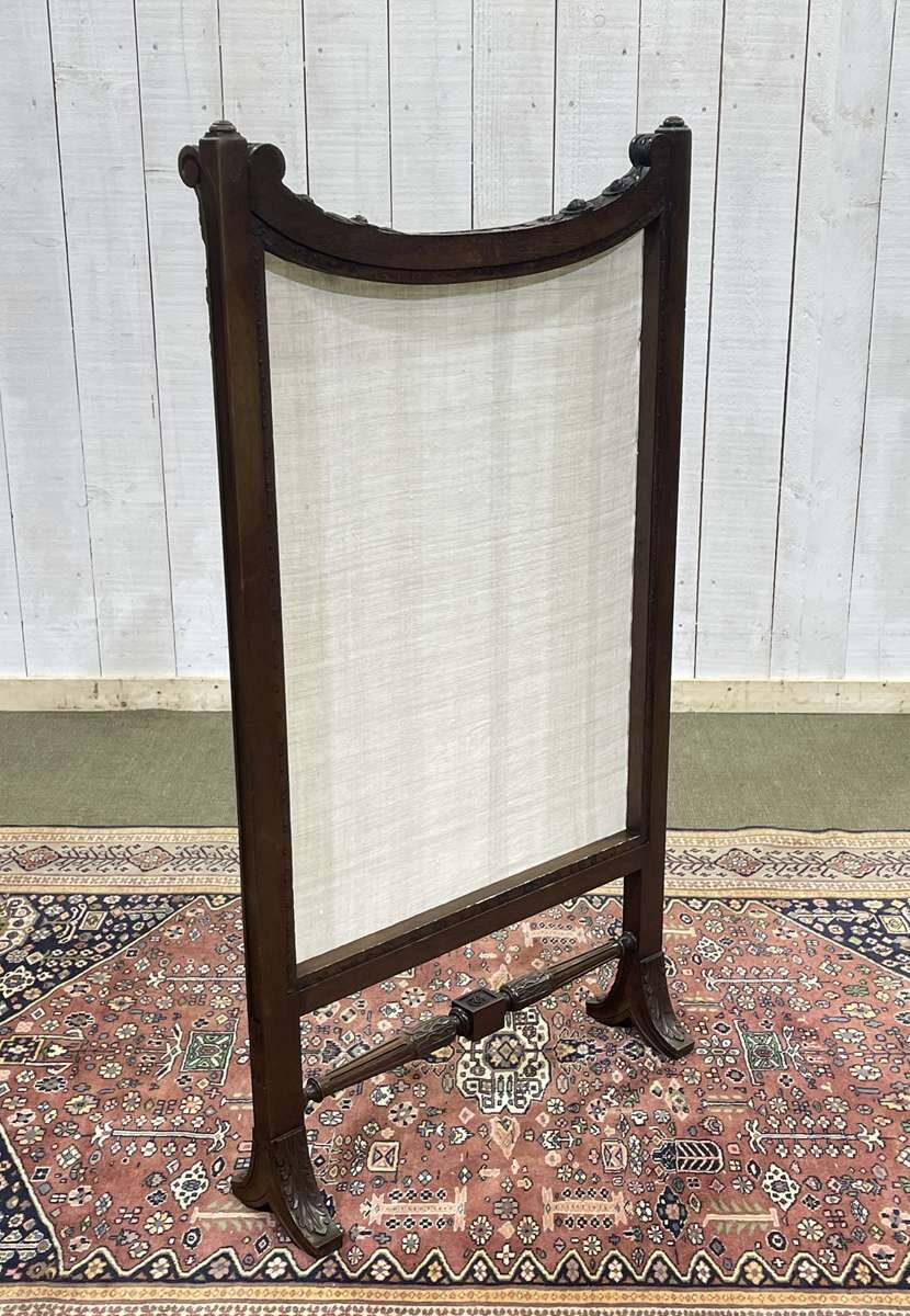 Walnut fireplace screen from the early 20th century