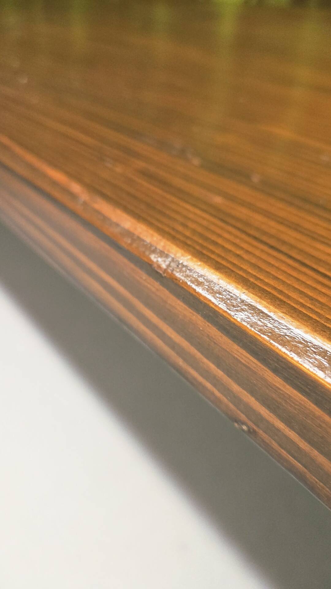 Large vintage table in solid pine, rustic brutalist, 70"