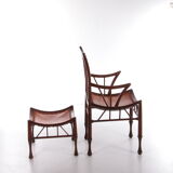 Liberty & Co Chair with footstool design by Thebe 1950