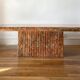 Pink marble coffee table