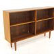 Scandinavian walnut bookcase "Facett", Bertil Fridhagen, Bodafors, Sweden, 1960
