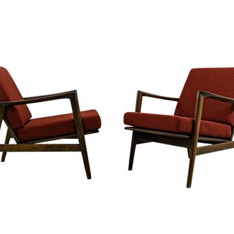 Mid Century Modern Armchairs By Sfm, Poland, 1960s, set of 2