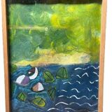 Peinture signée encadrée