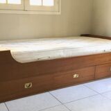 Scandinavian teak bed 70s-80s