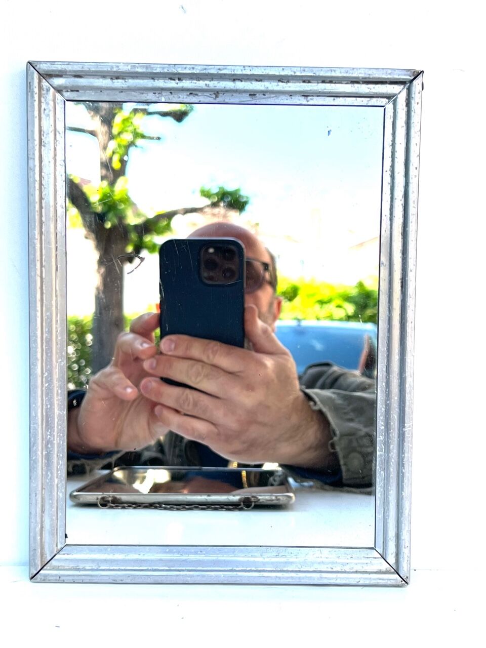 mirrors lot of 2 mirrors 24 x 18 cm 1940 1950