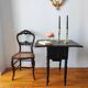 Table d’appoint ancienne à abattants style Napoleon III