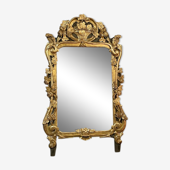 Gilded wooden mirror, nineteenth century