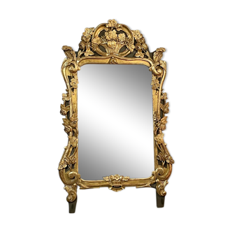 Gilded wooden mirror, nineteenth century