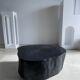 Table basse noire en bois massif