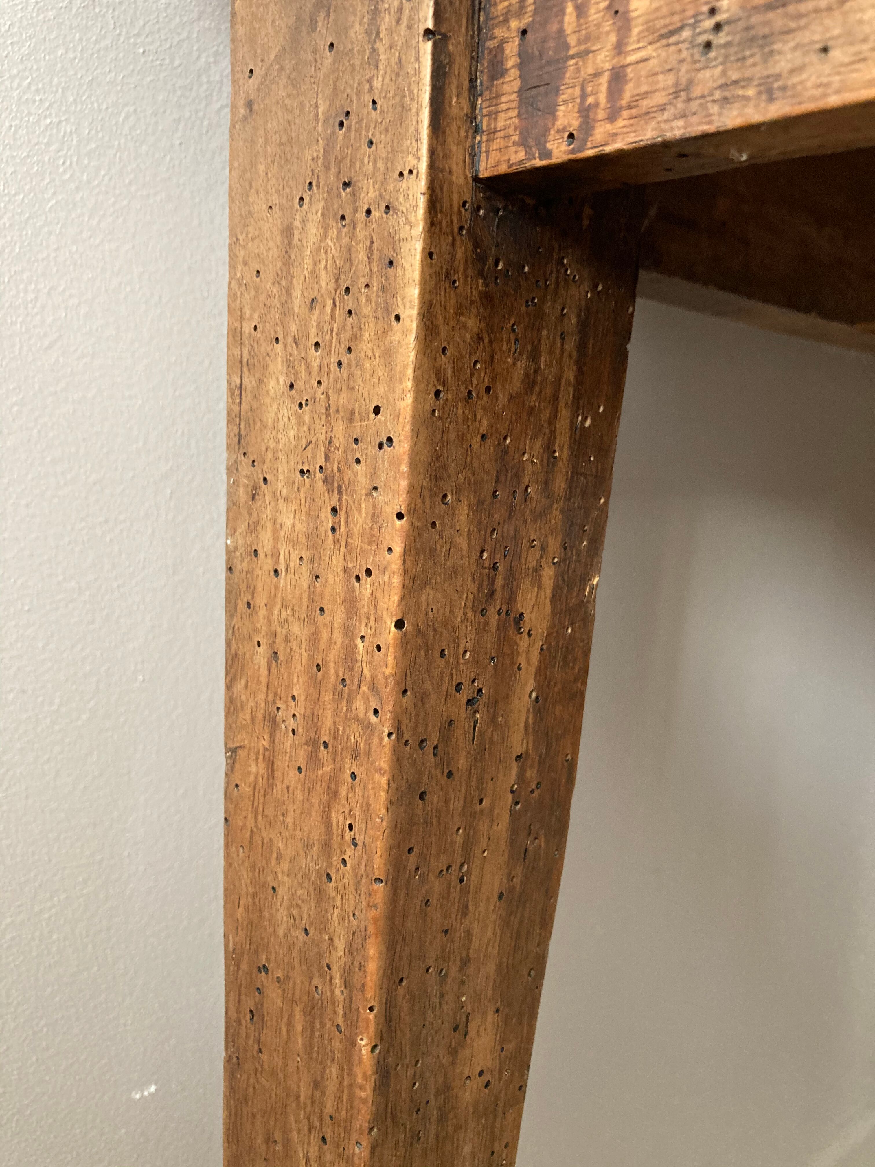 Vintage console side farm table