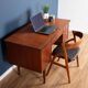 Teak 1960s Danish mid century desk made in Denmark