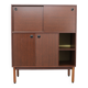 Cabinet italien des années 1970 avec portes coulissantes