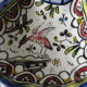 Hand painted ceramic serving display stand with 6 compartments