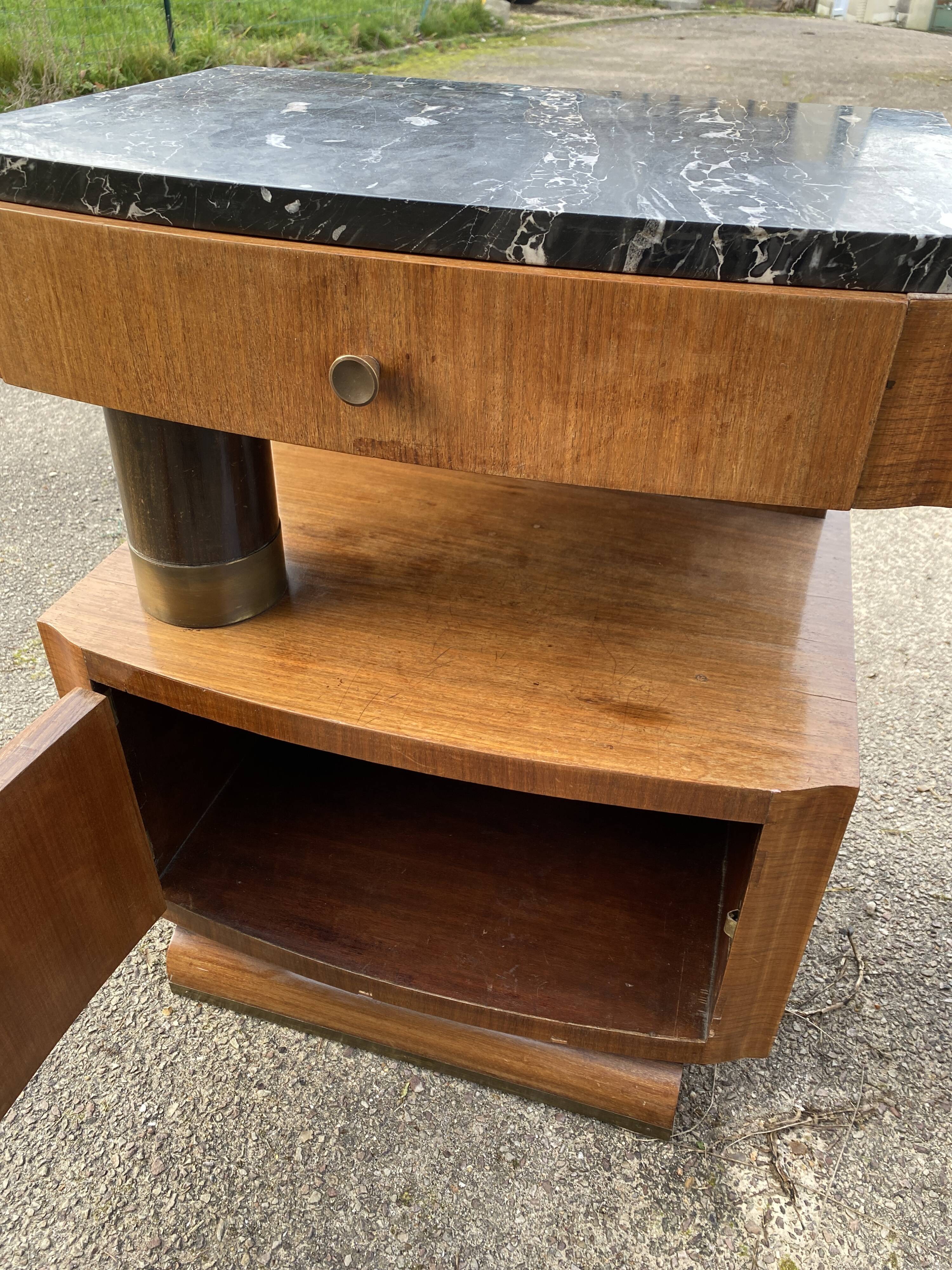 Pair of art deco bedsides