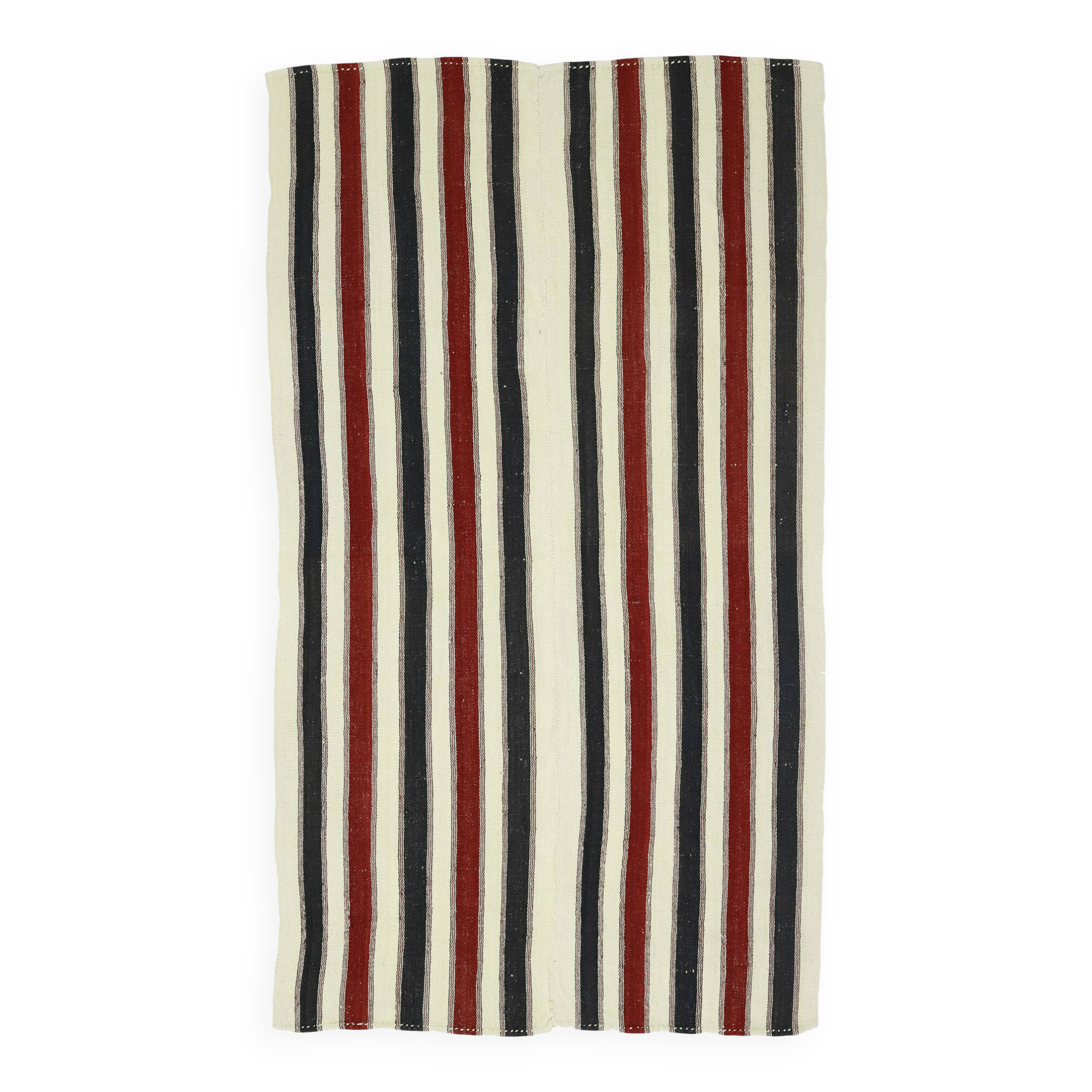 Grand Turkish Kilim Konya 108x182 cm Vintage Striped Handwoven