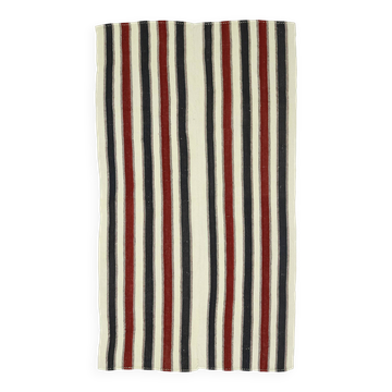 Grand Turkish Kilim Konya 108x182 cm Vintage Striped Handwoven