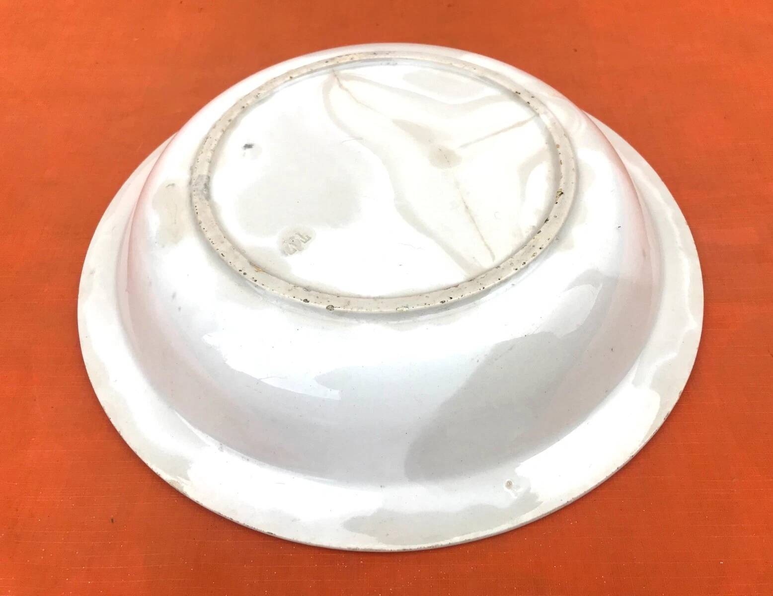 Ancien plat creux en faïence Fenal Badonviller