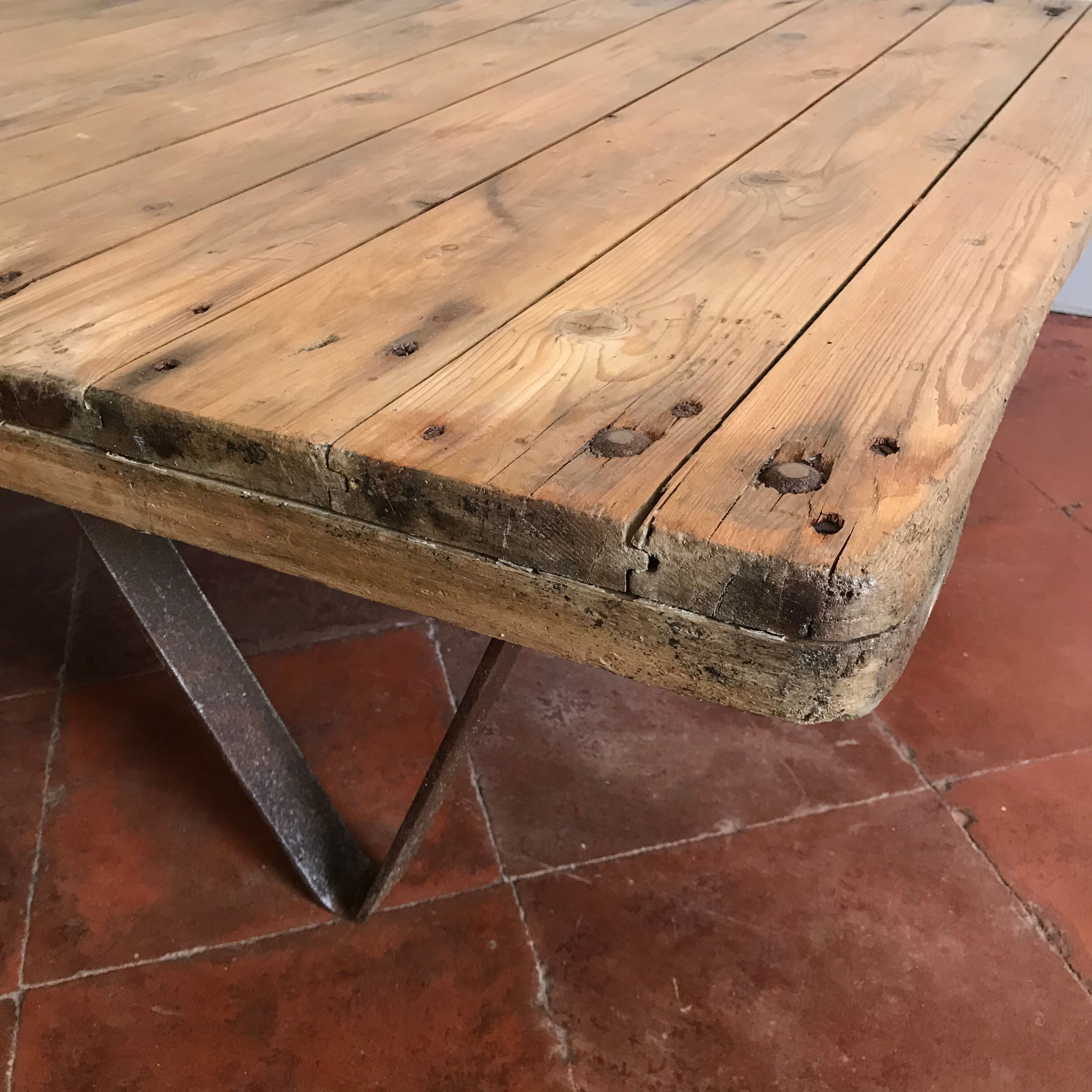 Industrial coffee table