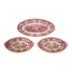3 plates Villeroy & Boch model Burgenland red